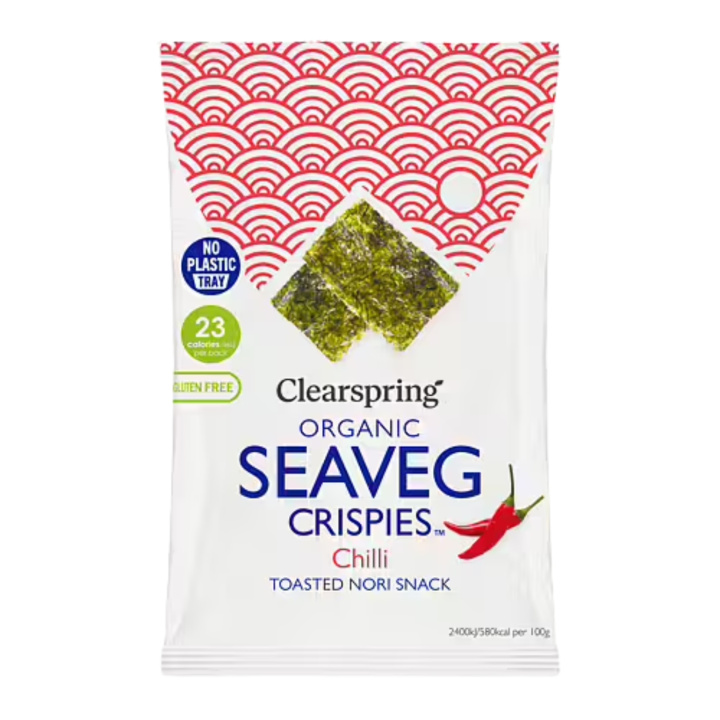 Alg Crispies Chili EKO 4g i gruppen Råvaror & Dryck / Hälsokost / Alger & Sjögräs hos Rawfoodshop Scandinavia AB (CG005322)