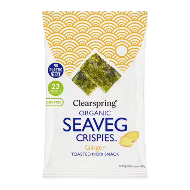 Alg Crispies Ingefära EKO 4g i gruppen Råvaror & Dryck / Hälsokost / Alger & Sjögräs hos Rawfoodshop Scandinavia AB (CG005360)
