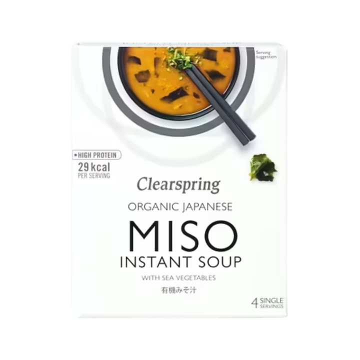 Misosoppa med Alger EKO 4x10g i gruppen Råvaror & Dryck / Skafferiet / Buljong & Miso hos Rawfoodshop Scandinavia AB (CG985754)