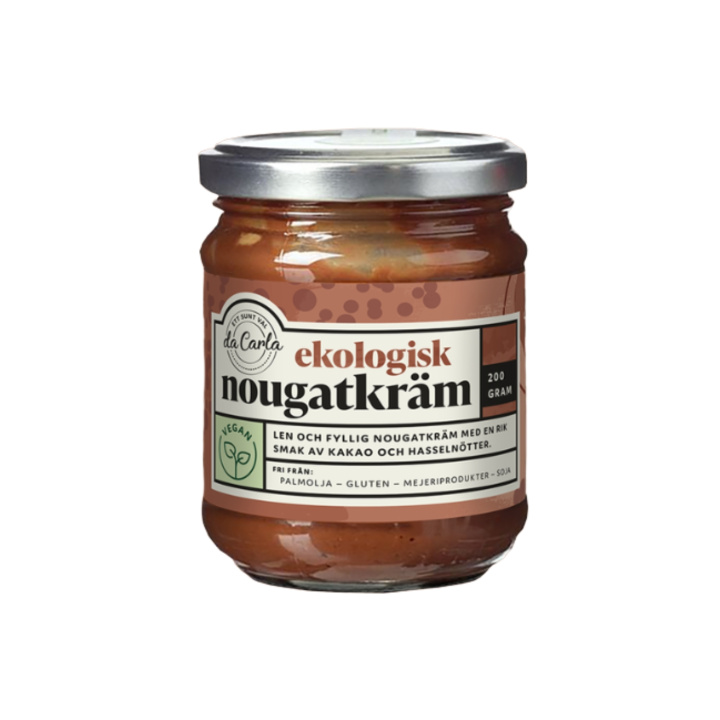 Nougatkräm EKO 200g i gruppen Råvaror & Dryck / Skafferiet / Smör & Krämiga Pålägg hos Rawfoodshop Scandinavia AB (CH200)