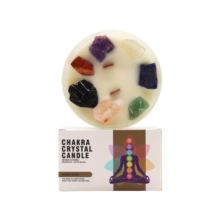 Kristalljus Sju Chakran Large i gruppen Hud & Kropp / Bad & Spa / Badbomber & Badskum hos Rawfoodshop Scandinavia AB (CHKCC-08)