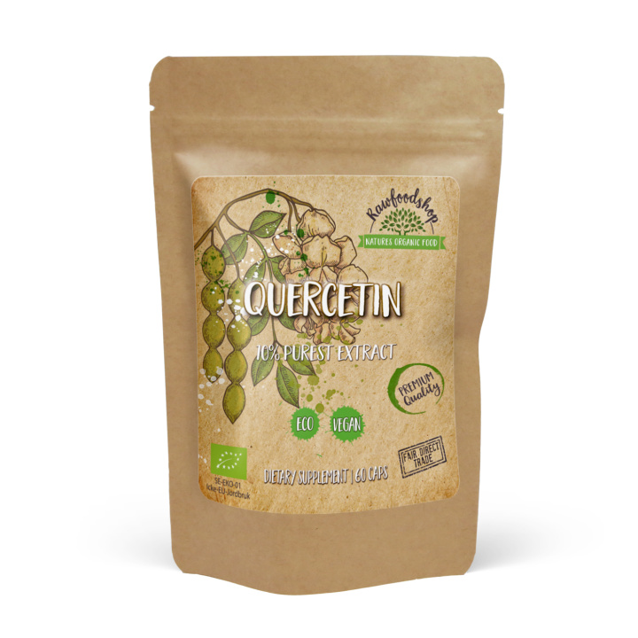 Quercetin Extract 500mg 60 kapslar i gruppen Kosttillskott / Örter & Växter / Örter hos Rawfoodshop Scandinavia AB (CUQUER60CAP)