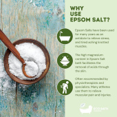 Epsom Salt Bath Soak Uplifting & Refreshing 1kg