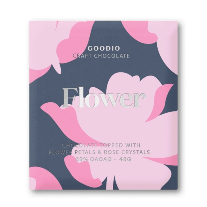 Blomster Choklad 69% 48g i gruppen Råvaror & Dryck / Godis & Choklad / Choklad & Bars hos Rawfoodshop Scandinavia AB (F501)