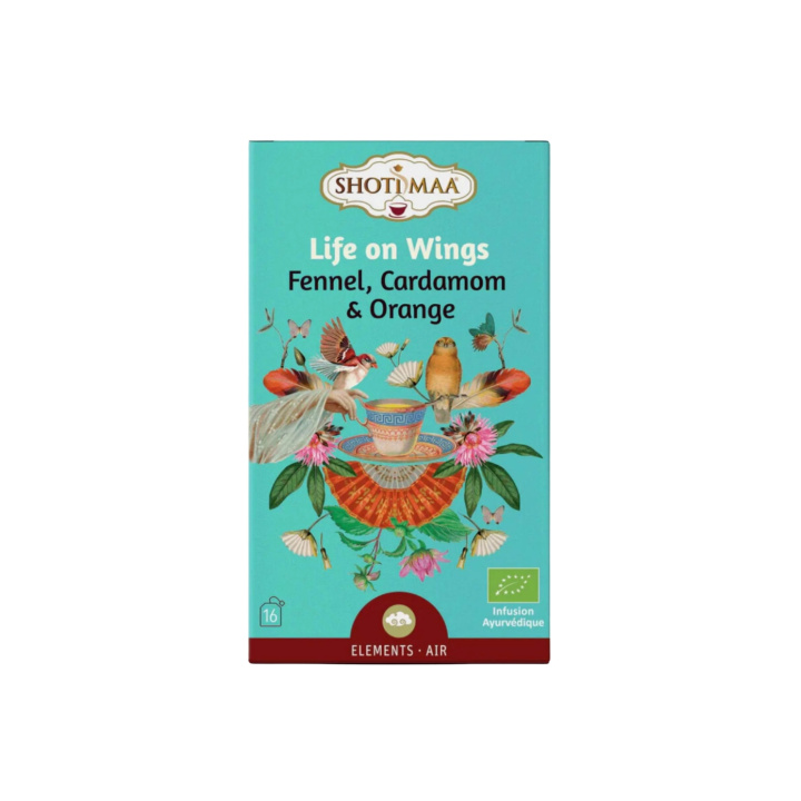 Fänkål, Kardemumma & Apelsin Örtte EKO 16 x 2g i gruppen Råvaror & Dryck / Drycker / Teer hos Rawfoodshop Scandinavia AB (FOD-003)