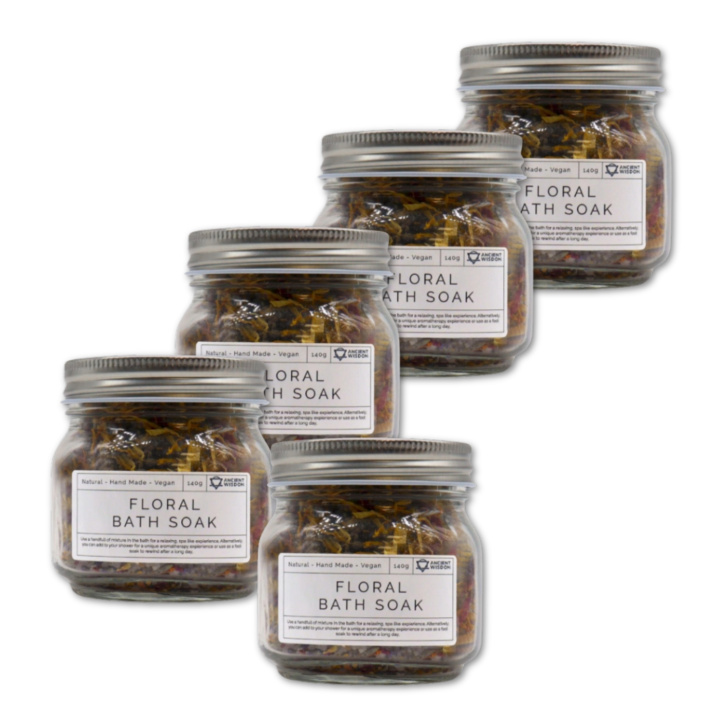 Badsalt Blommor 140g x 5 paket i gruppen Hud & Kropp / Bad & Spa / Badsalt hos Rawfoodshop Scandinavia AB (FSBUL01-SET5)