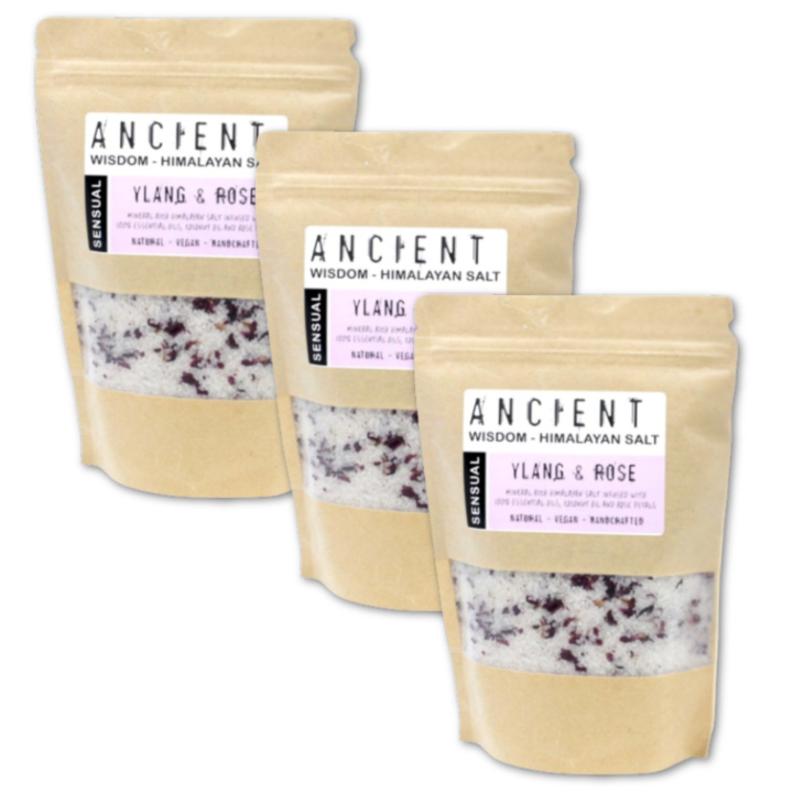 Badsalt Himalaya Sensual 500g x 3 paket i gruppen Hud & Kropp / Bad & Spa / Badsalt hos Rawfoodshop Scandinavia AB (HBATHSUL03-SET3)