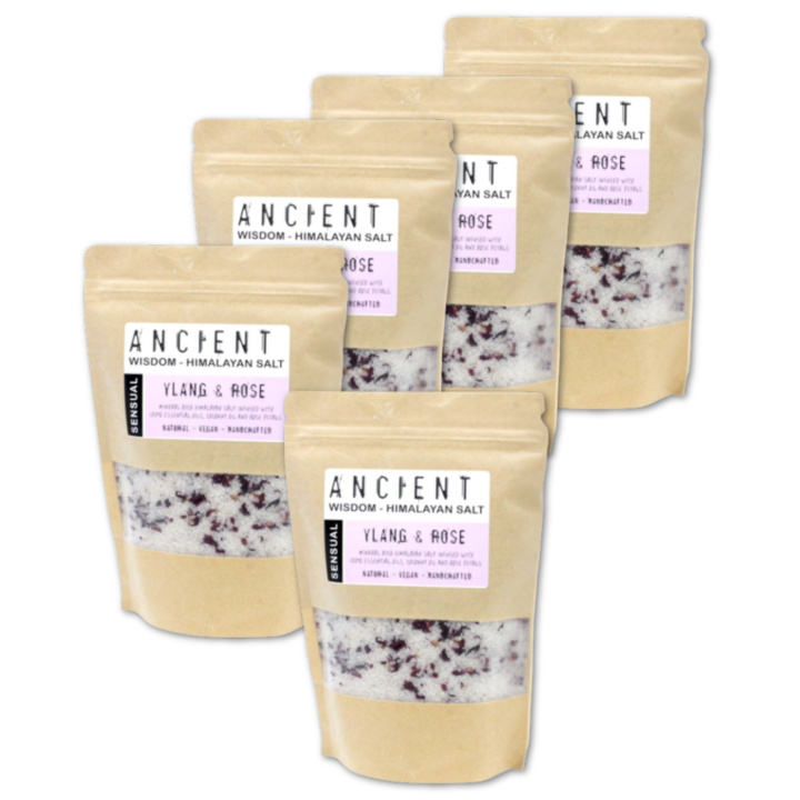 Badsalt Himalaya Sensual 500g x 5 paket i gruppen Hud & Kropp / Bad & Spa / Badsalt hos Rawfoodshop Scandinavia AB (HBATHSUL03-SET5)