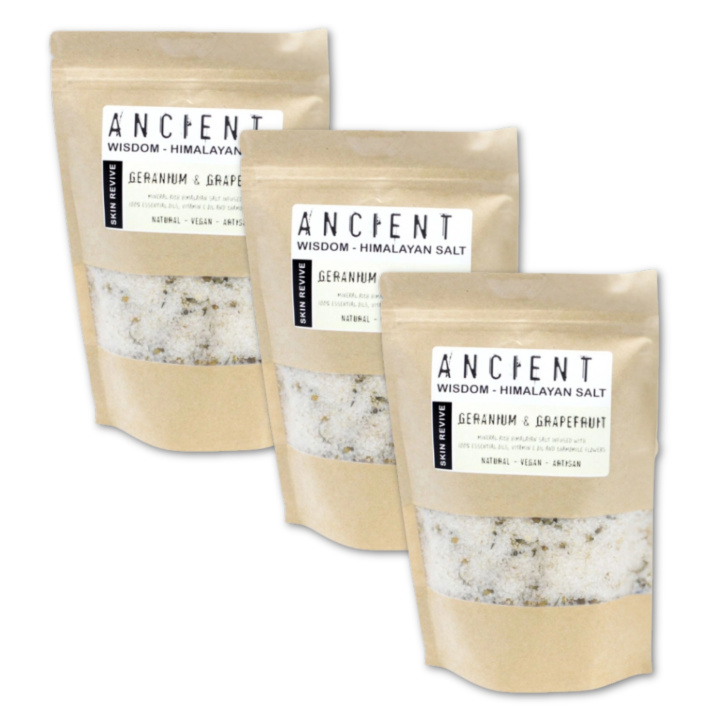 Badsalt Himalaya Skin Revive 500g x 3 paket i gruppen Hud & Kropp / Bad & Spa / Badsalt hos Rawfoodshop Scandinavia AB (HBATHSUL05-SET3)