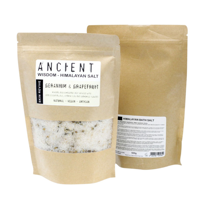 Badsalt Himalaya Skin Revive 500g i gruppen OUTLET 20-80% / Hud & kropp 20-50% / Kampanj - Hud & kropp hos Rawfoodshop Scandinavia AB (HBATHSUL05)