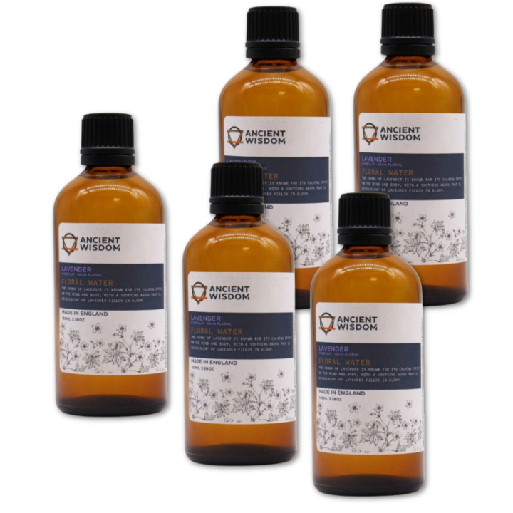 Lavendelvatten 100ml x 5 st i gruppen Hud & Kropp / Ansikte / Ansiktsvatten hos Rawfoodshop Scandinavia AB (HDLUL-02-SET5)