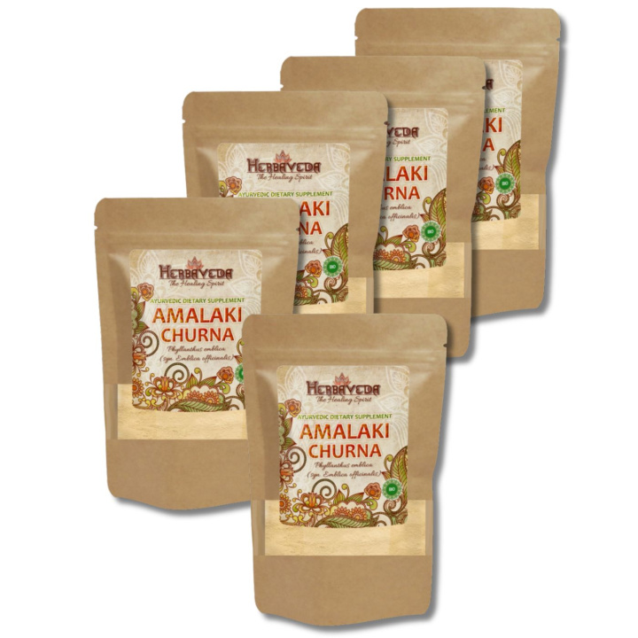 Amalaki Churna EKO 250g x 5 paket i gruppen Kosttillskott / Örter & Växter / Örter hos Rawfoodshop Scandinavia AB (HERBA01-250-SET5)