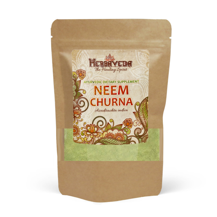 Neem Churna 250g i gruppen Kosttillskott / Örter & Växter / Örter hos Rawfoodshop Scandinavia AB (HERBA17-250)