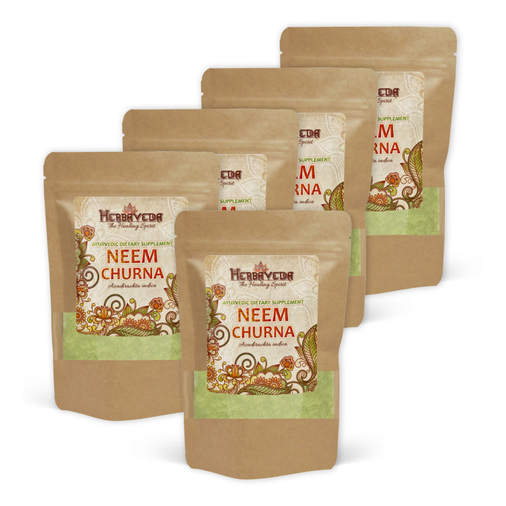 Neem Churna 125g x 5 paket i gruppen Kosttillskott / Örter & Växter / Örter hos Rawfoodshop Scandinavia AB (HERBA17-SET5)