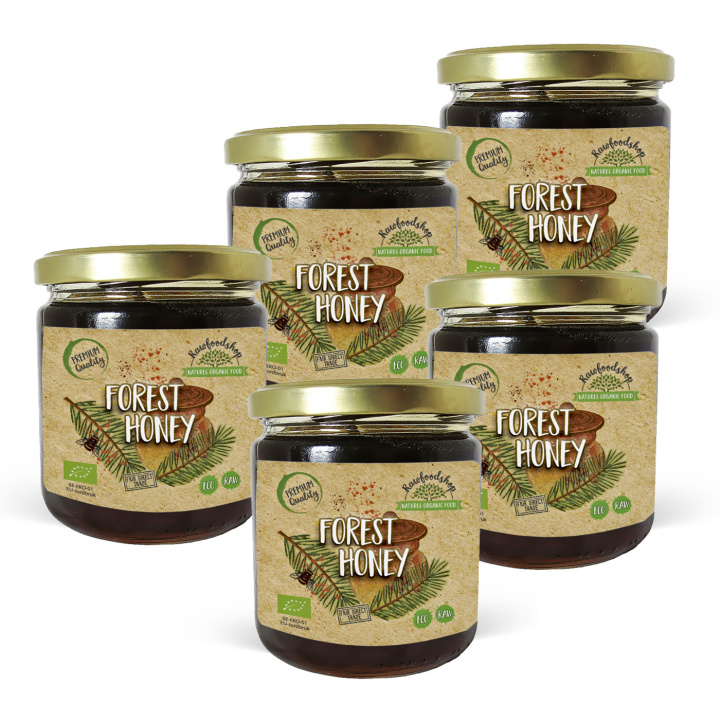 Skogshonung EKO 500g x 5 burkar i gruppen Råvaror & Dryck / Bakning / Honung hos Rawfoodshop Scandinavia AB (HSH50-SET5)