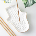 Rökelsehållare White Hamsa Hand