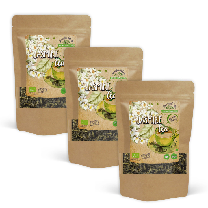 Jasmin Te EKO 100g x 3 paket i gruppen Råvaror & Dryck / Drycker / Teer hos Rawfoodshop Scandinavia AB (JAS01-SET3)