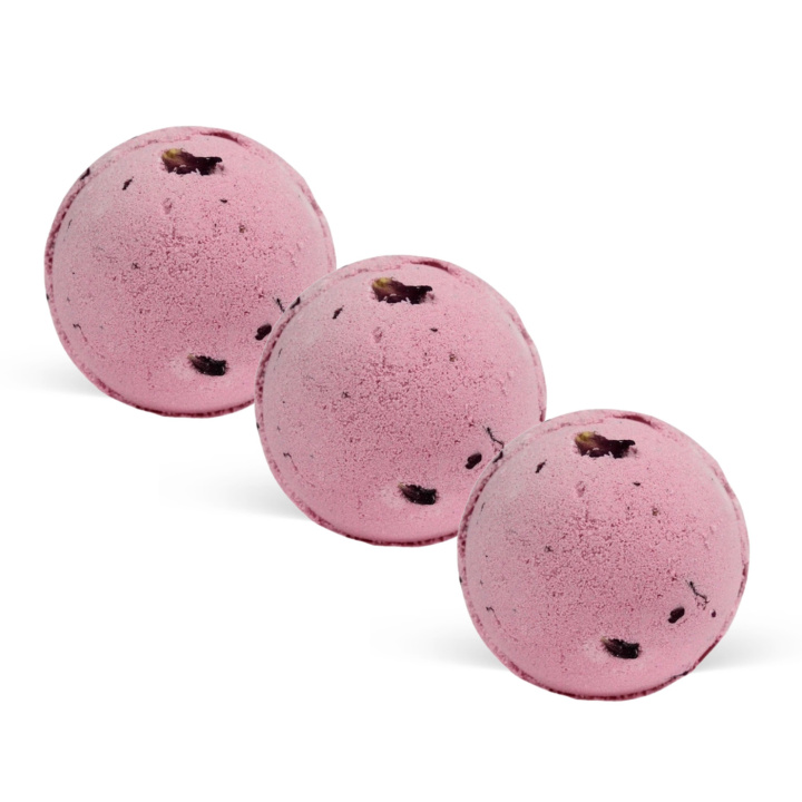 Badbomb Rose & Petals 180g x 3 st i gruppen Hud & Kropp / Bad & Spa / Badbomber & Badskum hos Rawfoodshop Scandinavia AB (JBB04-SET3)