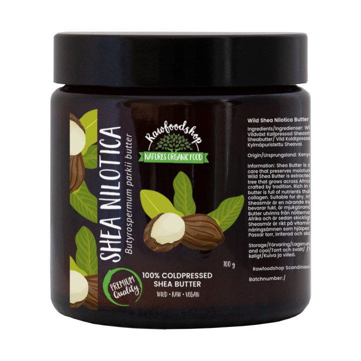 Sheasmör Nilotica Vild 100g i gruppen Råvaror & Dryck / Skafferiet / Oljor / Smör & Fett hos Rawfoodshop Scandinavia AB (K0425100)