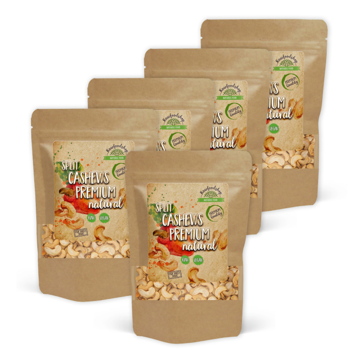 Cashewnötter Delade Premium RAW 500g x 5 paket i gruppen Råvaror & Dryck / Nötter / Cashewnötter hos Rawfoodshop Scandinavia AB (K17191500-SET5)