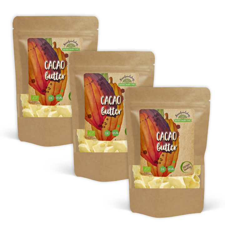 Kakaosmör EKO 500g x 3 paket i gruppen Råvaror & Dryck / Bakning / Kakaoprodukter hos Rawfoodshop Scandinavia AB (KAK2-SET3)