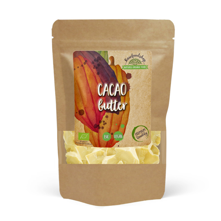 Kakaosmör EKO 500g i gruppen Råvaror & Dryck / Bakning / Kakaoprodukter hos Rawfoodshop Scandinavia AB (KAK2)