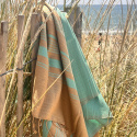 Fouta Sable & Aquasky i Ekologisk Bomull 200x100cm