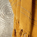 Fouta Senapsgul i Ekologisk Bomull 90x170cm