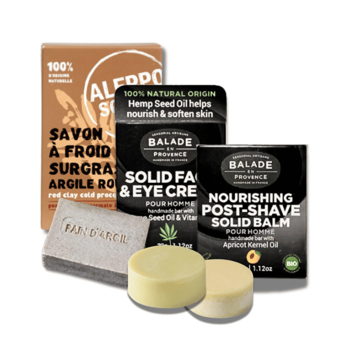 Hudvårdskit för män i gruppen Hud & Kropp / Ansikte / Hudvård för män hos Rawfoodshop Scandinavia AB (KIT3)