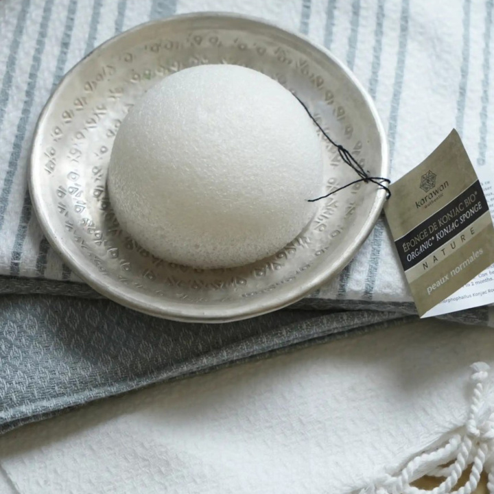 EKO Konjak Svamp Naturlig i gruppen Hud & Kropp / Ansikte / Svampar hos Rawfoodshop Scandinavia AB (KKONJN-B-IN10)