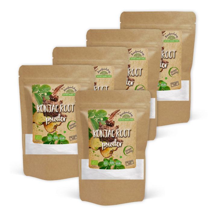 Konjakrot EKO 100g x 5 paket i gruppen Råvaror & Dryck / Bakning / Ingredienser Övriga hos Rawfoodshop Scandinavia AB (KRG10-SET5)