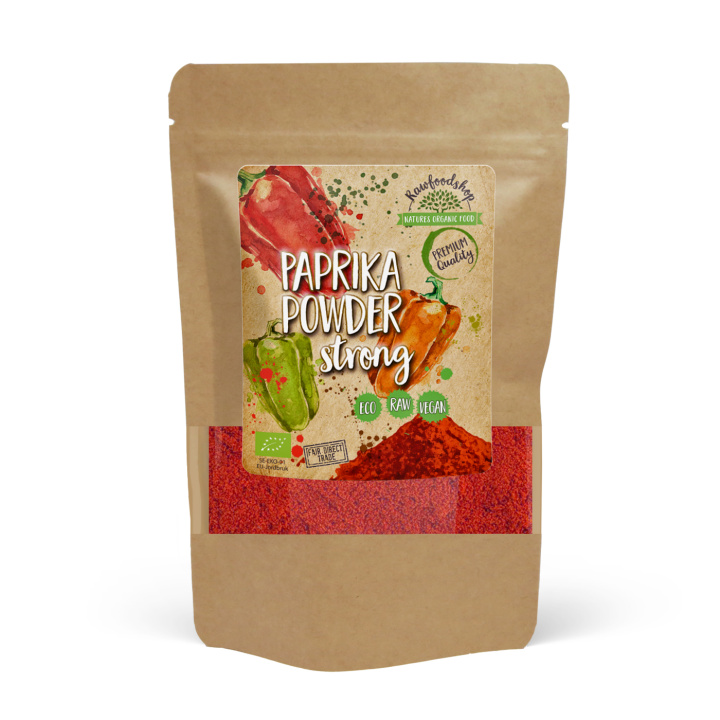 Paprikapulver Stark EKO 50g i gruppen Råvaror & Dryck / Skafferiet / Kryddor & Salt hos Rawfoodshop Scandinavia AB (KRY103)