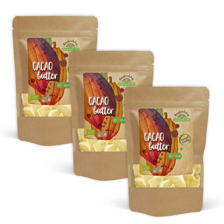 Kakaosmör EKO 250g x 3 paket i gruppen Råvaror & Dryck / Bakning / Kakaoprodukter hos Rawfoodshop Scandinavia AB (KSM1-SET3)