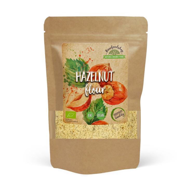 Hasselnötsmjöl Rostat EKO 500g i gruppen Råvaror & Dryck / Nötter / Hasselnötter hos Rawfoodshop Scandinavia AB (LBAK500021E)
