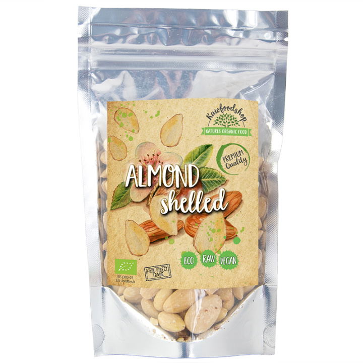 Mandel Skalad EKO 200g i gruppen Råvaror & Dryck / Nötter / Mandel hos Rawfoodshop Scandinavia AB (MASK1)