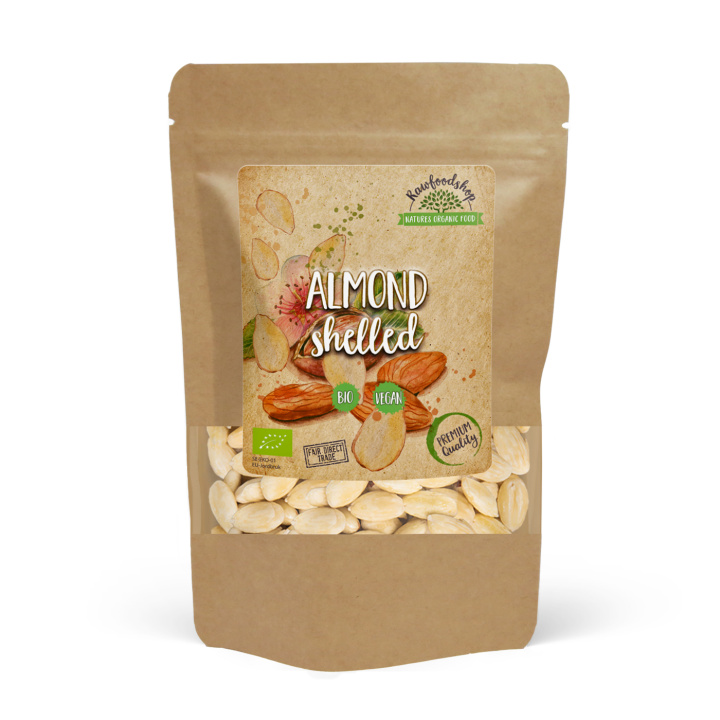 Mandel Skalad EKO 200g i gruppen Råvaror & Dryck / Nötter / Mandel hos Rawfoodshop Scandinavia AB (MASK1)