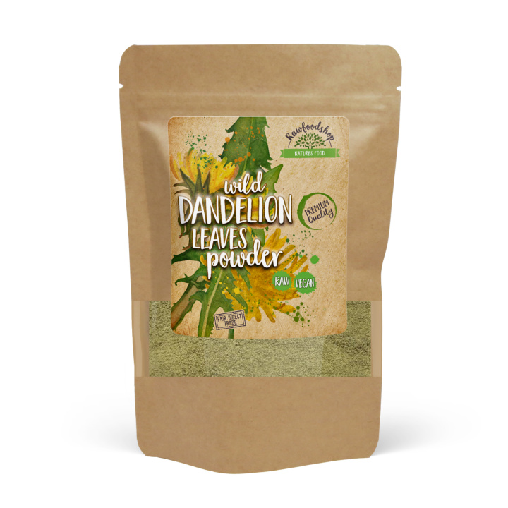 Maskrosbladpulver 100g i gruppen Råvaror & Dryck / Hälsokost / Gröna pulver hos Rawfoodshop Scandinavia AB (MBP10)