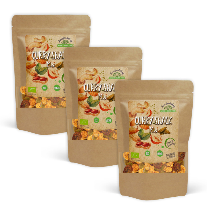Curry Snack Mix EKO 200g x 3 paket i gruppen Råvaror & Dryck / Nötter / Nötmix hos Rawfoodshop Scandinavia AB (MELCUR5200-SET3)