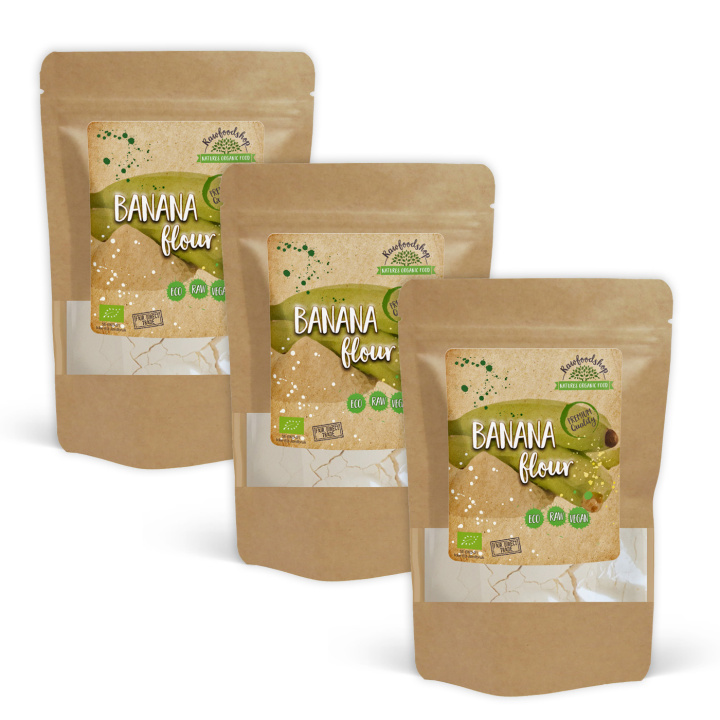 Bananmjöl EKO 500g x 3 paket i gruppen Råvaror & Dryck / Frukt & Bär / Banan hos Rawfoodshop Scandinavia AB (MJO8-SET3)