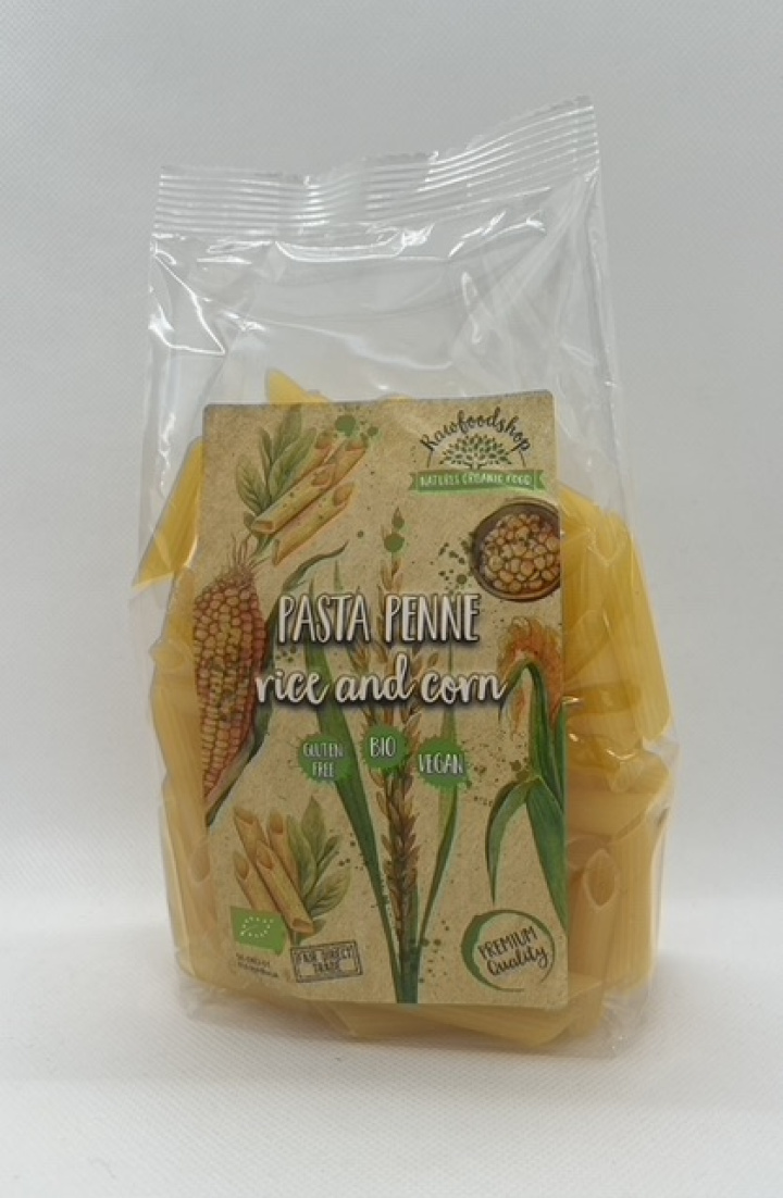 Pasta Ris & Majs Penne EKO 1kg x 3 paket i gruppen Råvaror & Dryck / Skafferiet / Pasta & Nudlar hos Rawfoodshop Scandinavia AB (MRBPEN1KG6PZ-SET3)