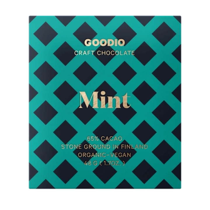 Mintchoklad 65% EKO 48g i gruppen Råvaror & Dryck / Godis & Choklad / Choklad & Bars hos Rawfoodshop Scandinavia AB (N82)