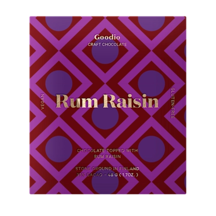 Romrussin Choklad 35% EKO 48g i gruppen Råvaror & Dryck / Godis & Choklad / Choklad & Bars hos Rawfoodshop Scandinavia AB (NC37)