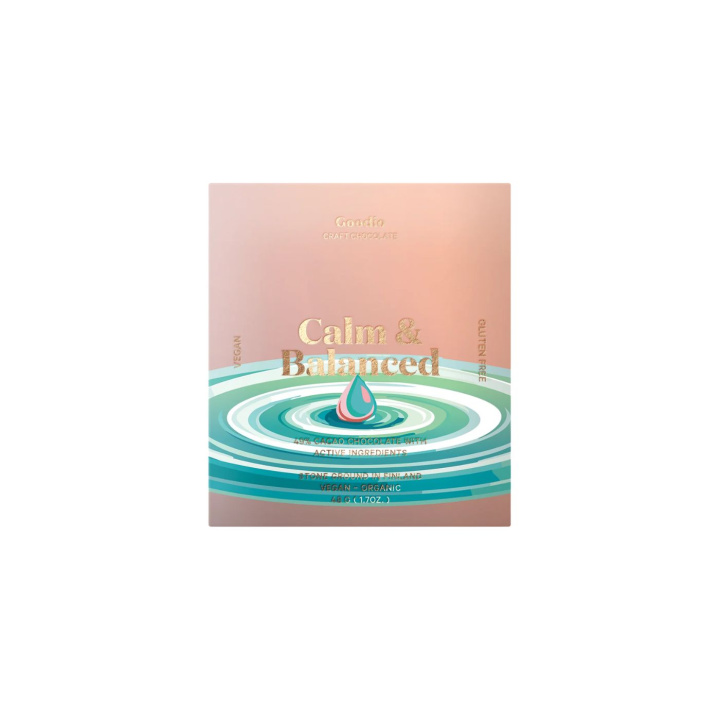 Calm & Balanced choklad 49% 48g i gruppen Råvaror & Dryck / Godis & Choklad hos Rawfoodshop Scandinavia AB (NC60)