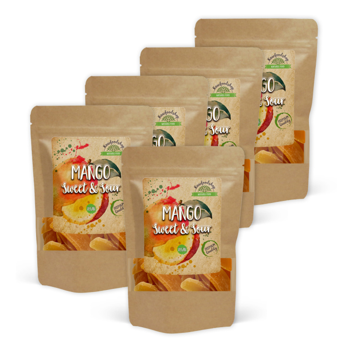Mango Sötade 250g x 5 paket i gruppen Råvaror & Dryck / Frukt & Bär / Mango hos Rawfoodshop Scandinavia AB (NUTMAN250-SET5)