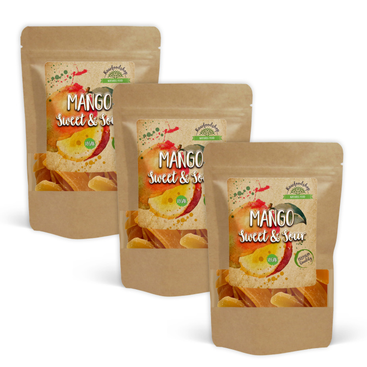 Mango Sötade 500g x 3 paket i gruppen Råvaror & Dryck / Frukt & Bär / Mango hos Rawfoodshop Scandinavia AB (NUTMAN500-SET3)