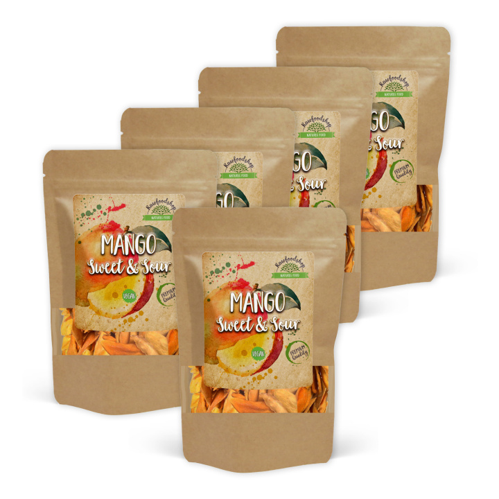 Mango Sötade 500g x 5 paket i gruppen Råvaror & Dryck / Frukt & Bär / Mango hos Rawfoodshop Scandinavia AB (NUTMAN500-SET5)