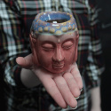 Oljebrännare Buddha Rosa & Teal