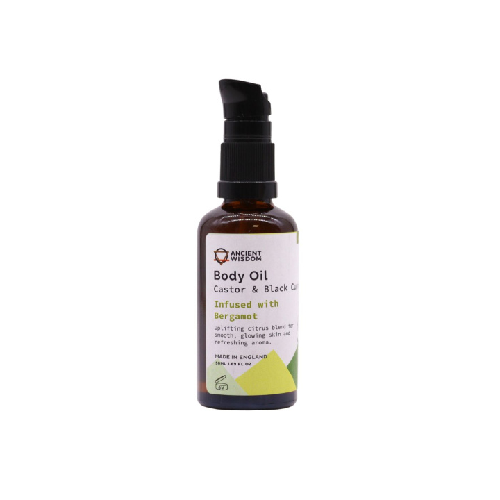 Ansikte & Kroppsolja Bergamott EKO 50ml i gruppen OUTLET 20-80% / Hud & kropp 20-50% / Kampanj - Hud & kropp hos Rawfoodshop Scandinavia AB (OBOUL04)