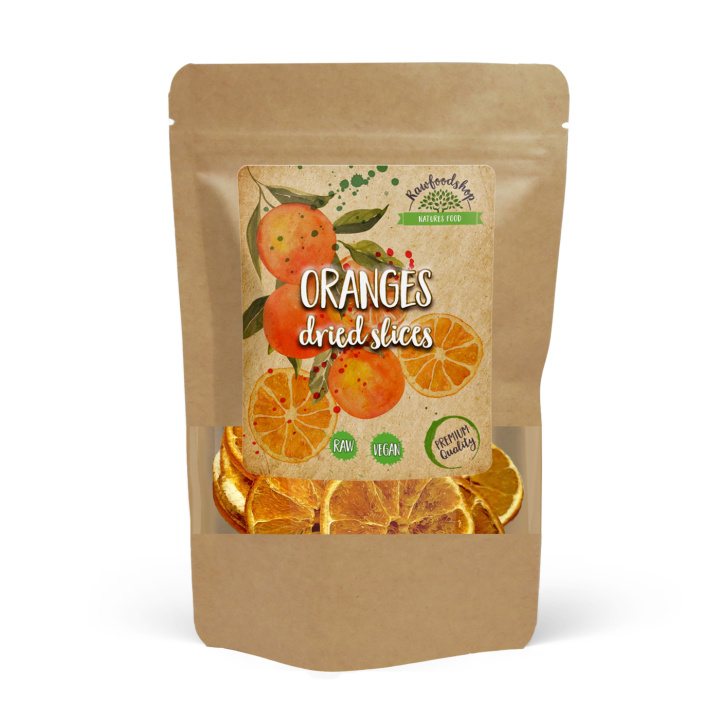 Apelsiner Torkade 100g i gruppen Råvaror & Dryck / Frukt & Bär / Övriga Frukt & Bär hos Rawfoodshop Scandinavia AB (ORGAN83746-1)