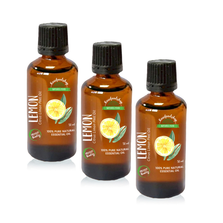 Citron Eterisk Olja 50 ml x 3 paket i gruppen Hud & Kropp / Naturlig DIY / Eteriska oljor hos Rawfoodshop Scandinavia AB (PREOUL-12-SET3)